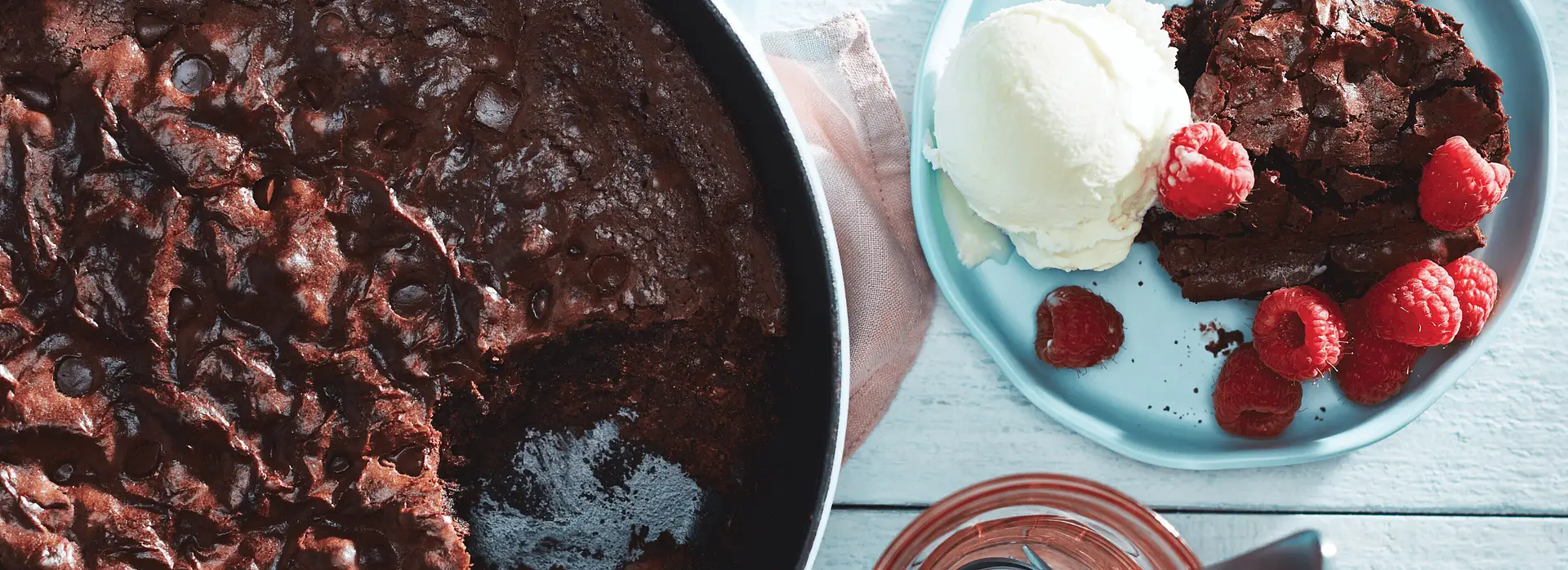 Brownies fondants a la poele