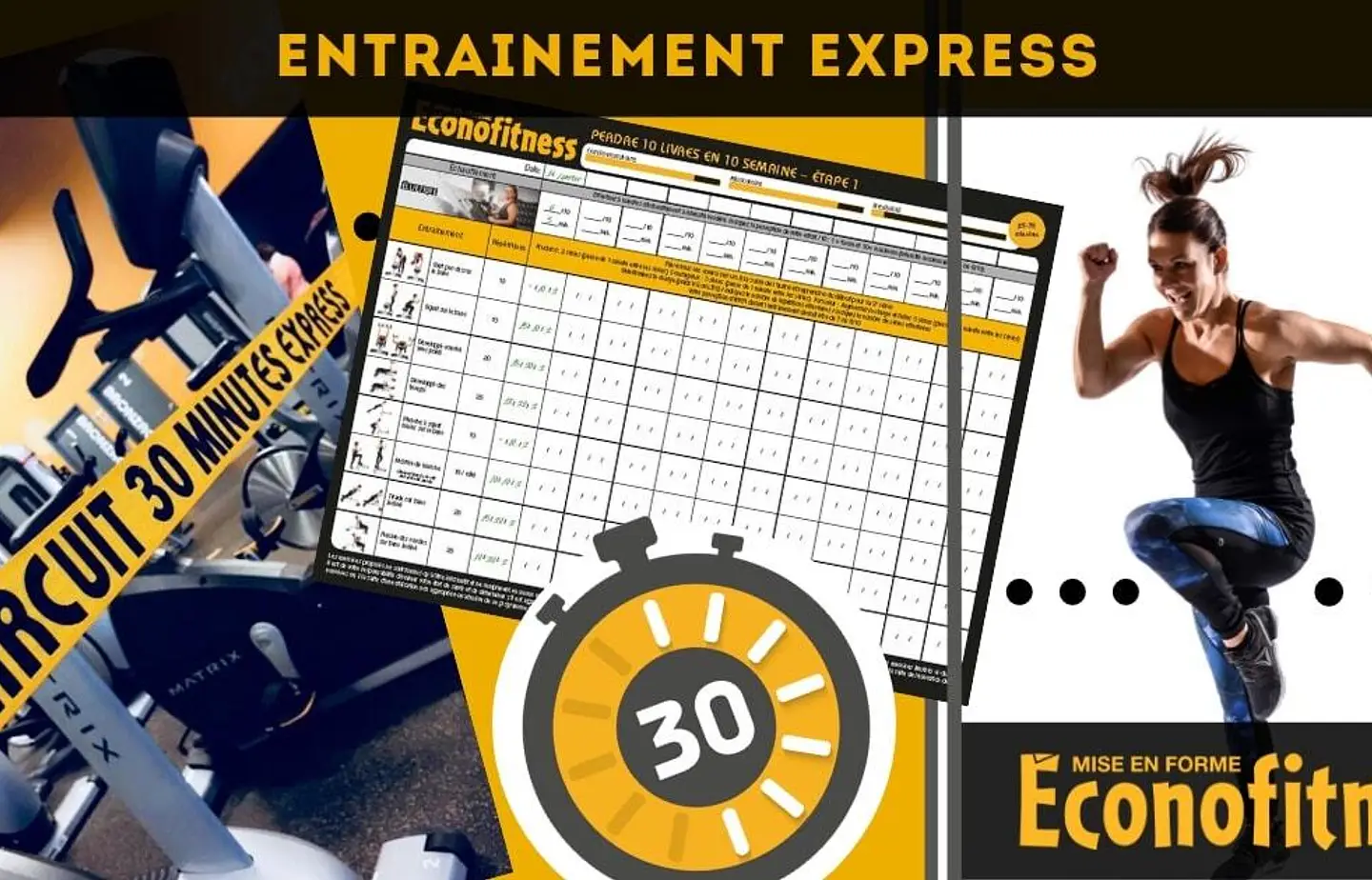 ENTRAINEMENT EXPRESS POUR UN WORKOUT RAPIDE ET EFFICACE