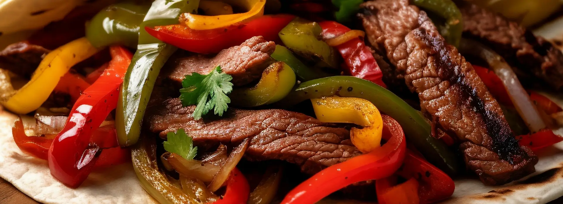 Grilled Mexican Style Steak Pepper Wrap