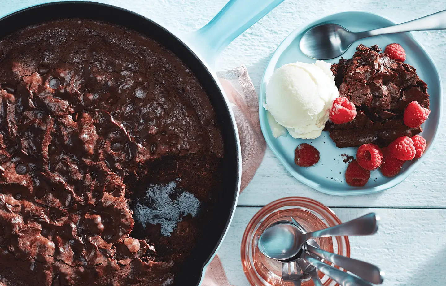 Brownies fondants a la poele