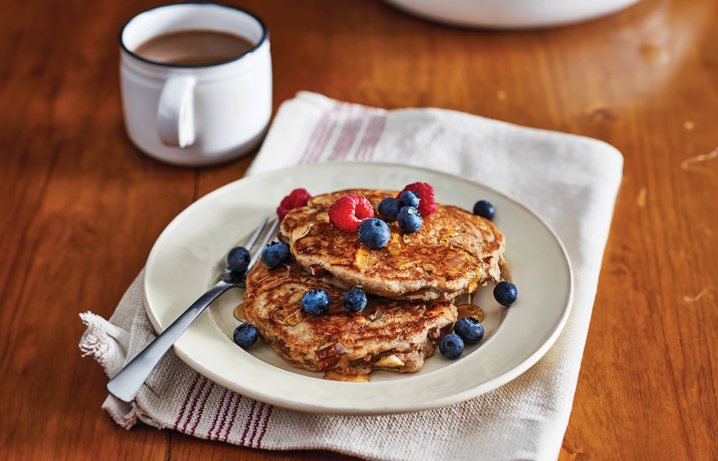 Crepes veganes aux bananes et pacanes