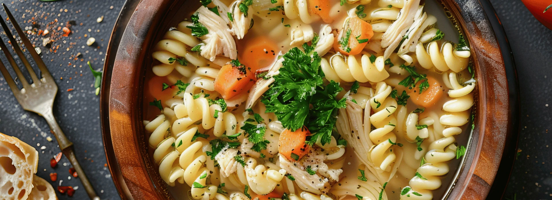 Soupe au poulet et aux nouilles
