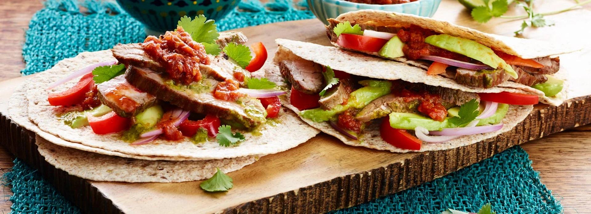 Tacos de biftecks epices