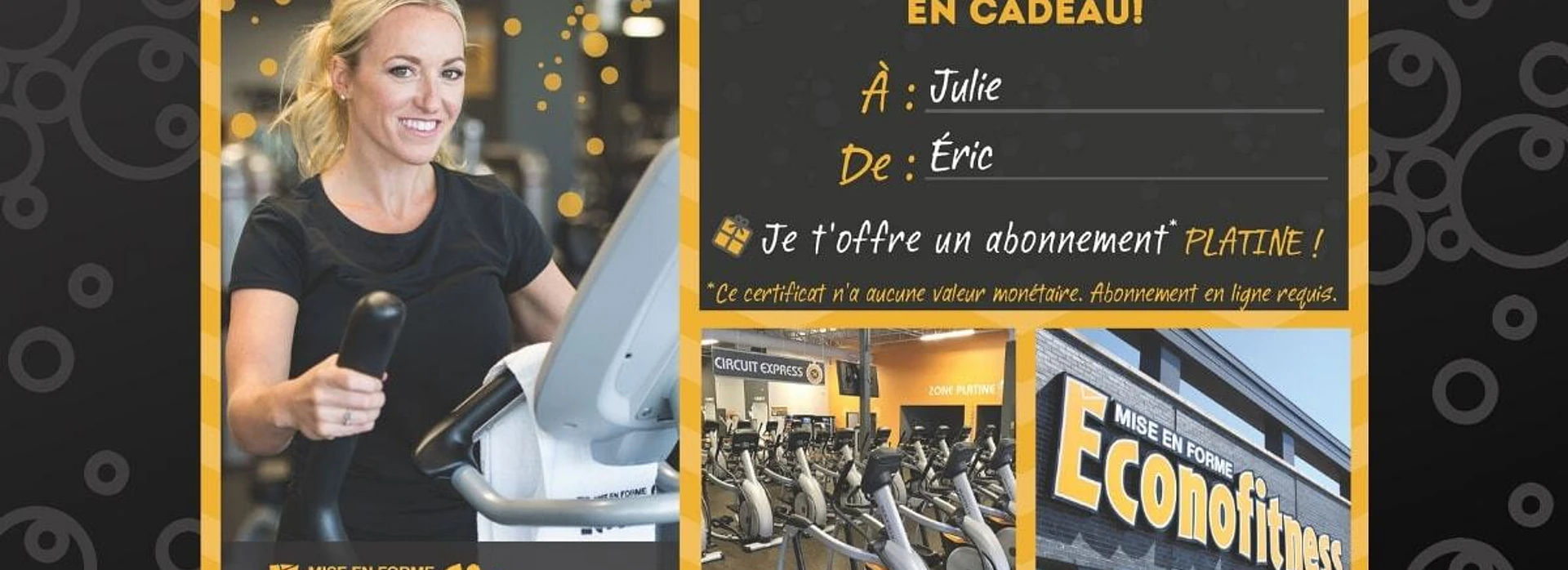 LA MISE EN FORME EN CADEAU OUI