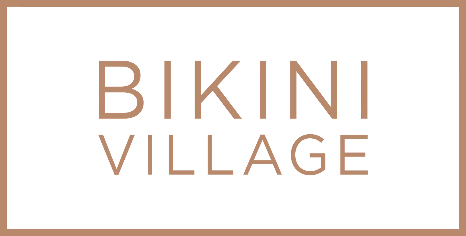 BIKINIVILLAGE LOGO ENCADRE Bronze