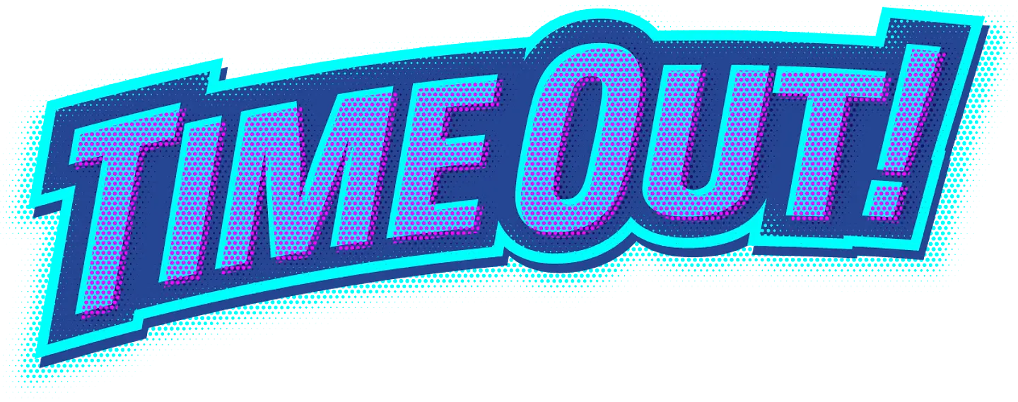 Logo Time Out neon