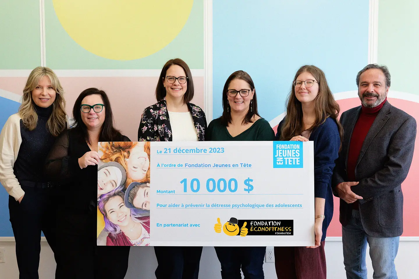 Cheque Fondation Jeunesen Tete FJET 2024